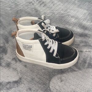 OshKosh B'gosh Black, White, and Brown Kids Sneakers